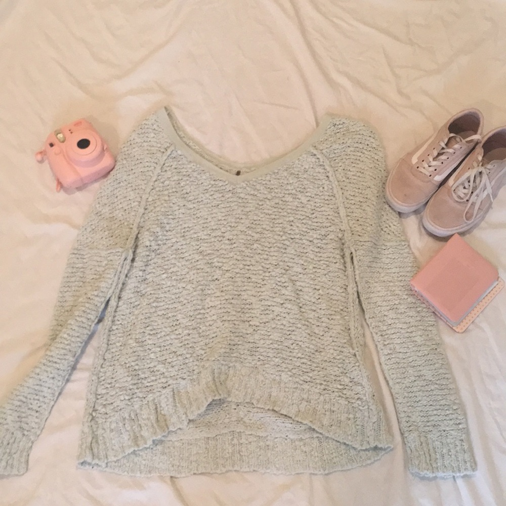 Free People Mint Sweater